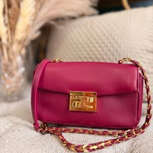 FENDI Shiny Nappa Mini Be Baguette Shoulder Bag